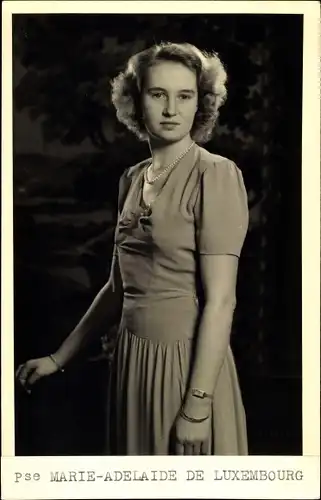 Ak Princesse Marie Adelaide de Luxembourg, Portrait