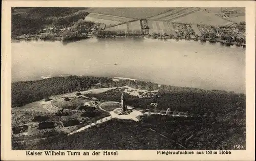 Ak Berlin Wilmersdorf Grunewald, Kaiser Wilhelm Turm auf dem Carlsberg an der Havel