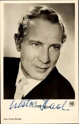 Ak Schauspieler Victor Staal, Portrait, Tante Jutta aus Kalkutta, Autogramm