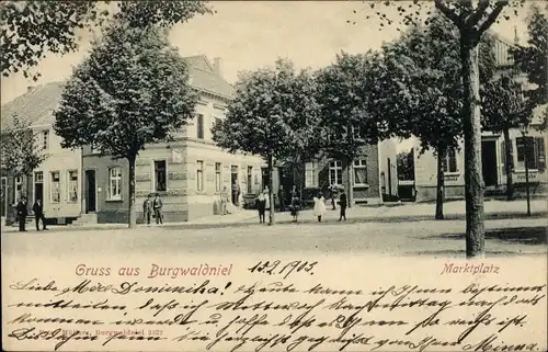 Ak Burgwaldniel Waldniel Schwalmtal am Niederrhein, Marktplatz