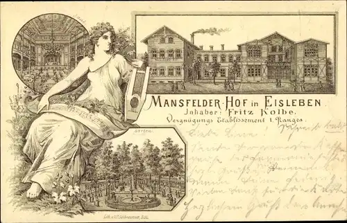 Litho Lutherstadt Eisleben, Restaurant Mansfelder Hof