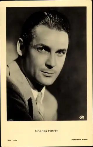 Ak Schauspieler Charles Farrell, Portrait