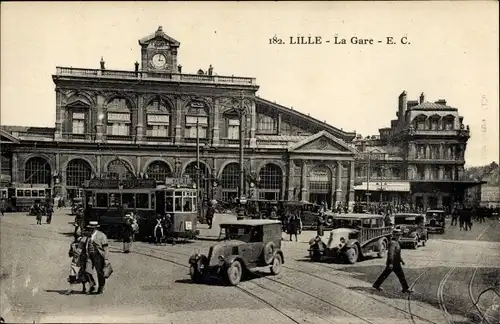 Ak Lille Nord, Blick vom Bahnhof aus
