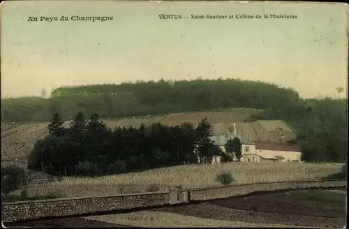 Ak Vertus Marne, Saint-Sauveur et Colline de la Madeleine