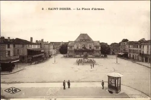 Ak Saint Dizier Haute Marne, la Place d'Armes