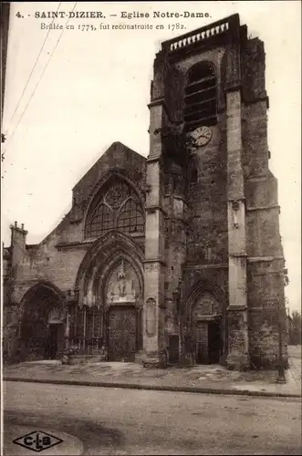 Ak Saint Dizier Haute Marne, Eglise Notre-Dame