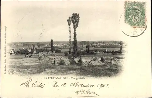 Ak La Ferté Saint Aubin Loiret, Vue generale