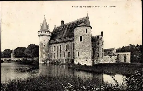 Ak Sully sur Loire Loiret, Le Chateau