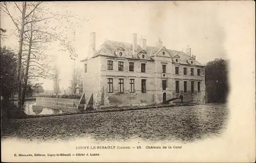 Ak Ligny le Ribault Loiret, Chateau de la Cour