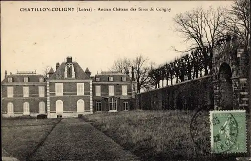 Ak Châtillon Coligny Loiret, Ancien Chateau des Sires de Coligny