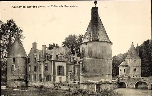 Ak Aulnay-la-Riviere Loiret, Chateau de Rocheplatte