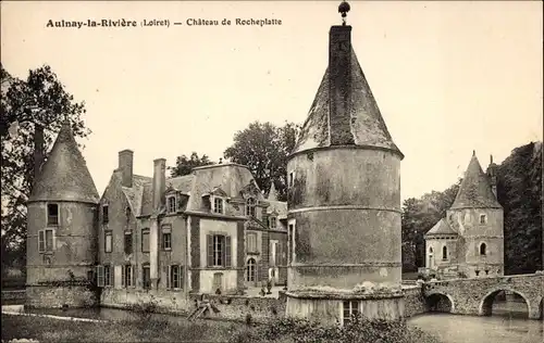 Ak Aulnay-la-Riviere Loiret, Chateau de Rocheplatte