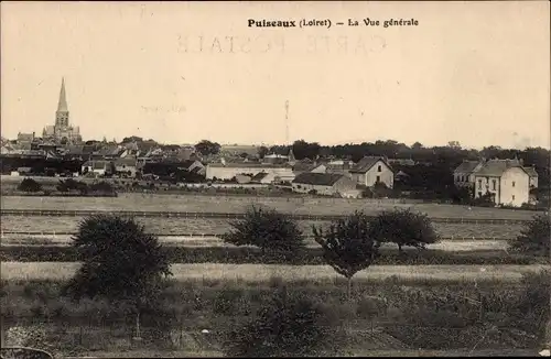 Ak Puiseaux Loiret, vue generale