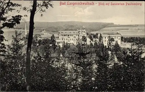 Ak Langenschwalbach Bad Schwalbach im Taunus, Sanatorium Paulinenberg