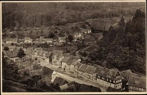 Ak Zorge Walkenried im Harz, Dorf, Vogelschau