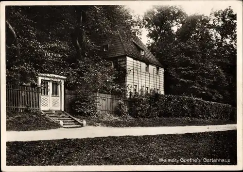Ak Weimar in Thüringen, Goethe's Gartenhaus