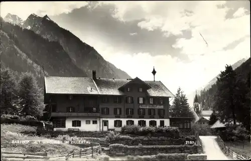 Ak Ginzling in Tirol, Gasthof Alt Ginzling im Zillertal