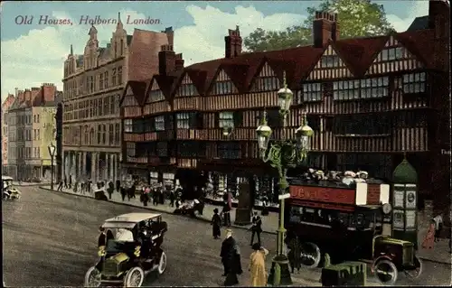 Ak Holborn Camden London England, alte Häuser