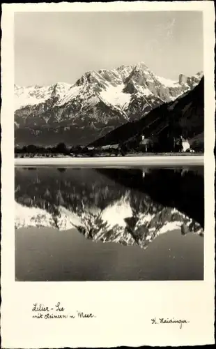 Ak Zell am See in Salzburg, Zeller See mit Steinernem Meer