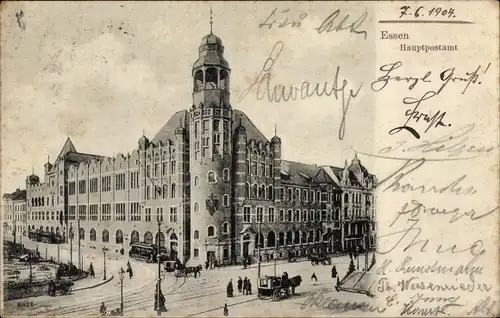 Ak Essen im Ruhrgebiet, Hauptpostamt