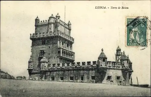 Ak Lisboa Lissabon Portugal, Belem Turm