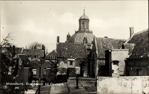 Ak Middelburg Zeeland Niederlande, Oud hoekje bij Oostkerk