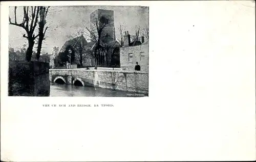 Ak Dartford Kent England, Kirche und Brücke