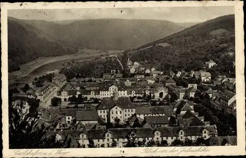 Ak Bad Karlshafen an der Weser, Blick von der Juliushöhe