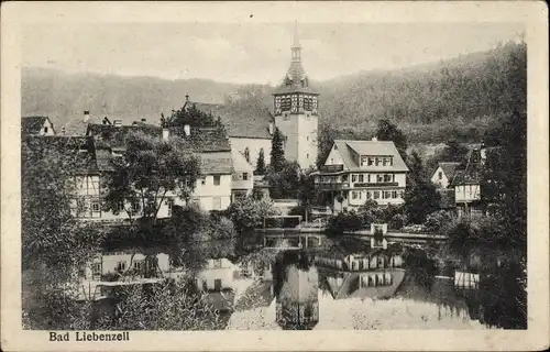 Ak Bad Liebenzell im Schwarzwald, Kirche, Ortsansicht