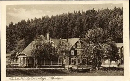 Ak Braunlage im Oberharz, Waldmühle