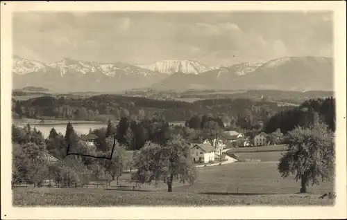 Ak Krottenmühl Söchtenau am Simssee Oberbayern, Alpen, Panorama