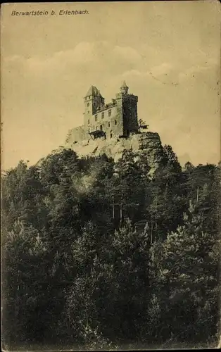 Ak Erlenbach bei Dahn in der Pfalz, Burg Berwartstein