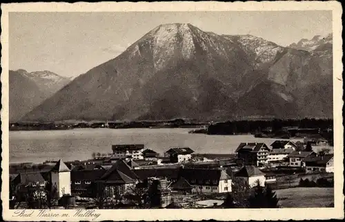 Ak Bad Wiessee in Oberbayern, Ortsansicht, Wallberg