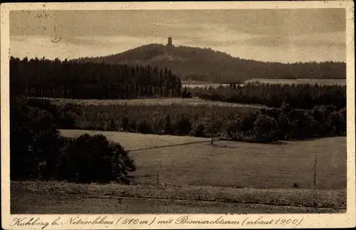 Ak Stützengrün im Erzgebirge Sachsen, Kuhberg, Bismarckturm