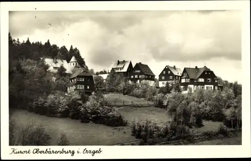 Ak Oberbärenburg Altenberg im Erzgebirge, Ortsansicht