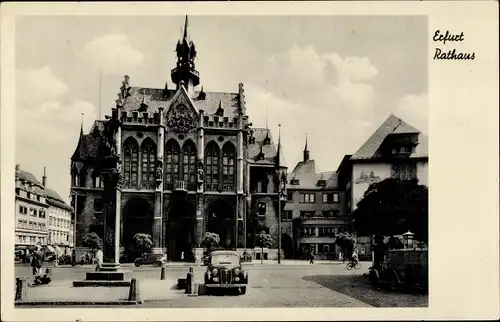 Ak Erfurt in Thüringen, Rathaus