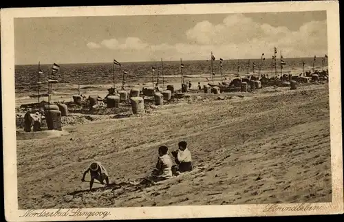 Ak Nordseebad Langeoog Ostfriesland, Strand