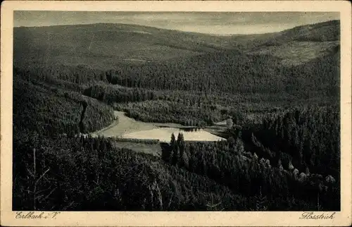 Ak Erlbach im Vogtland, Flossteich im Landesgemeindetal