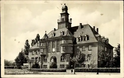 Ak Sohland an der Spree Lausitz, Rathaus