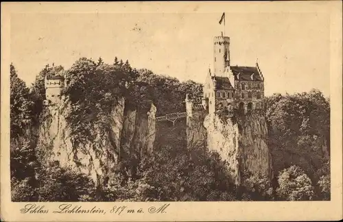 Ak Honau Lichtenstein in Württemberg, Schloss Lichtenstein