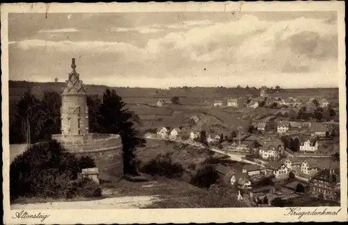 Ak Altensteig im Schwarzwald Württemberg, Kriegerdenkmal