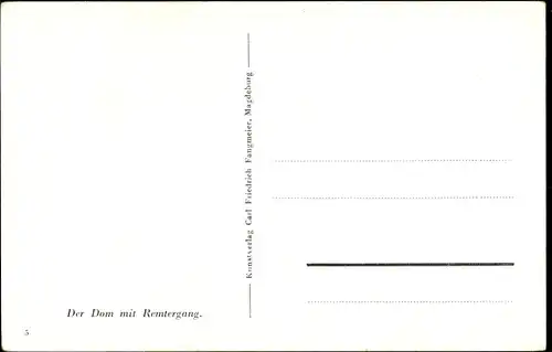 Ak Magdeburg, Dom mit Remtergang