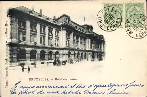 Ak Brüssel Brüssel, Hotel des Postes