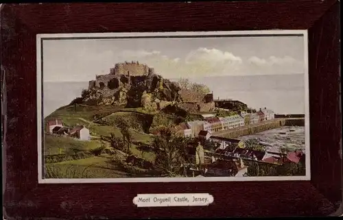 Passepartout Ak Kanalinsel Jersey, Mont Orgueil Schloss