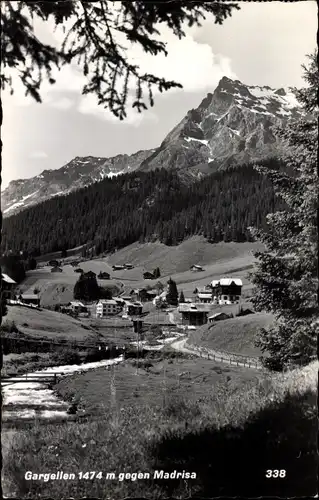 Ak Gargellen Montafon Vorarlberg, Gesamtansicht, Madrisa