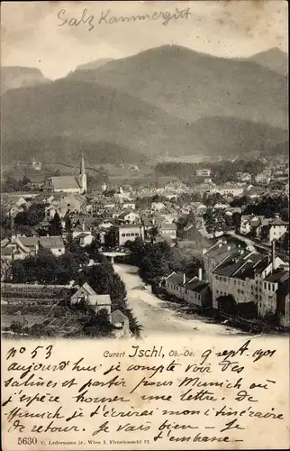Ak Bad Ischl in Oberösterreich, Gesamtansicht