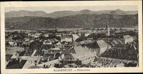 Ak Klagenfurt am Wörthersee Kärnten, Panorama, Blick über die Dächer, Gebirge