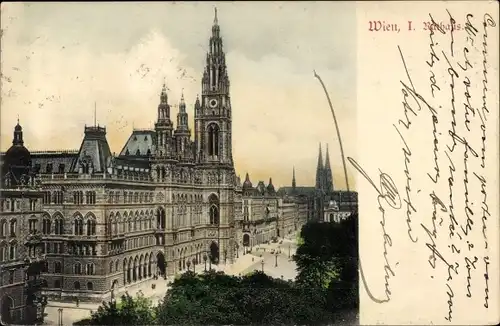 Ak Wien 1 Innere Stadt, Rathaus
