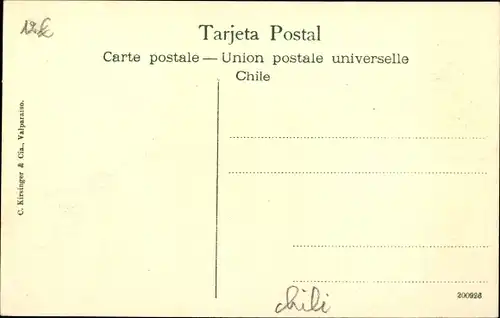 Ak Chile, Cordilliera, Wohnhäuser, Anwohner