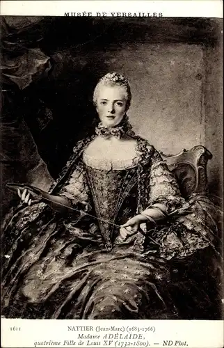 Künstler Ak Nattier, Madame Adelaide, Tochter von Louis XV, Portrait